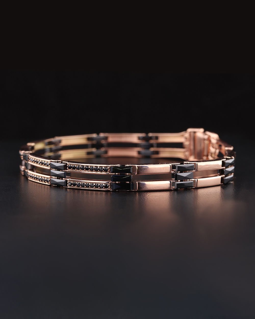 Seramik Taşlı Gümüş Bileklik