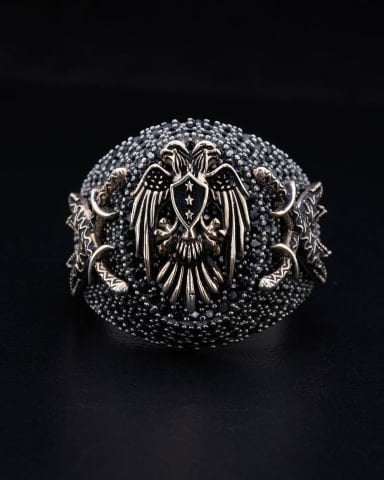 Kılıç Figürlü Selçuklu Kartal Yüzük