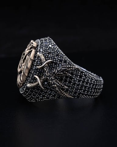 Kılıç Figürlü Selçuklu Kartal Yüzük