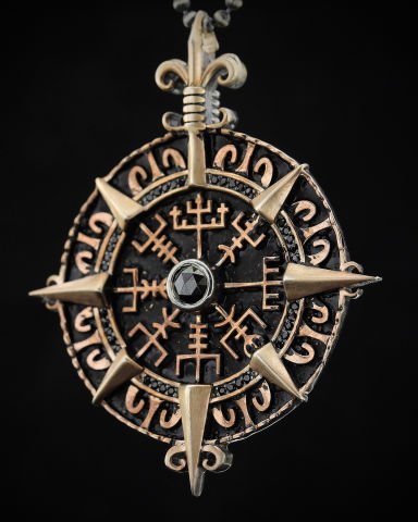 Viking Pusulası Kolye