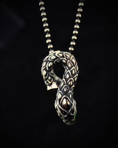 Üç Boyutlu Yılan Kolye