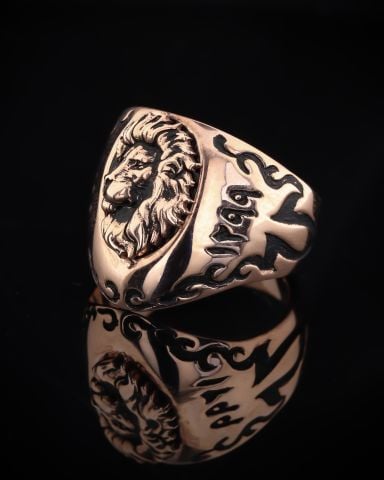 Aslan Figürlü 1299 Osmanlı Zihgir Yüzük