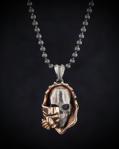 Maskeli Kurukafa Kolye