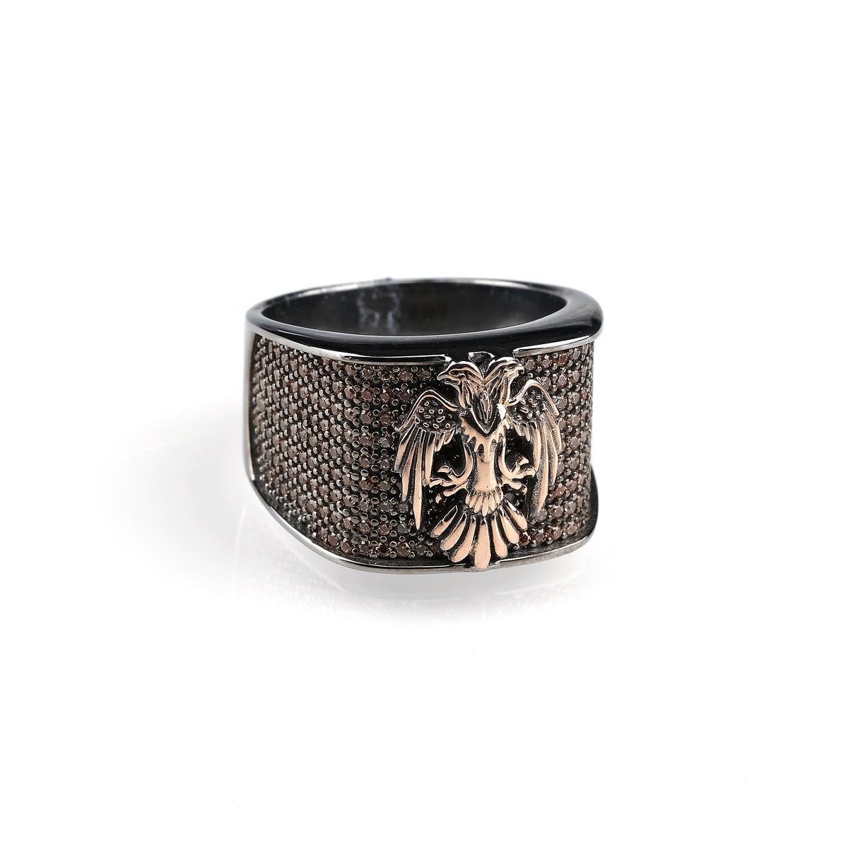 Çift Başlı Kartal Figürlü Yüzük 358