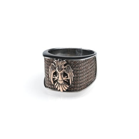 Çift Başlı Kartal Figürlü Yüzük 358