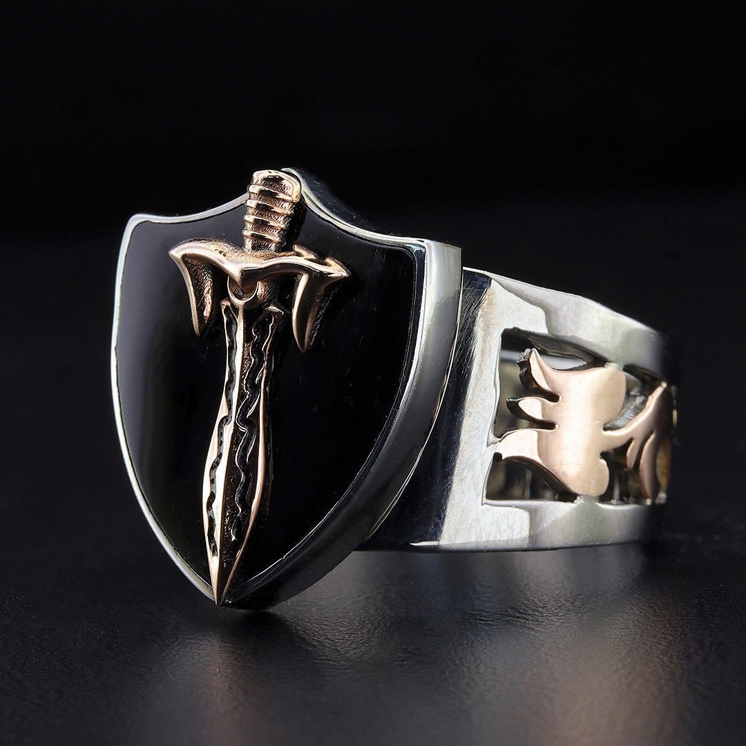 Kılıç ve Kalkan Figürlü Yüzük 299