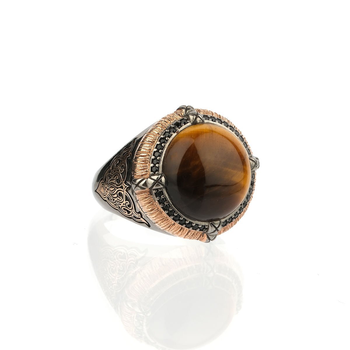 Kaplan Gözü Taşlı Yüzük 300