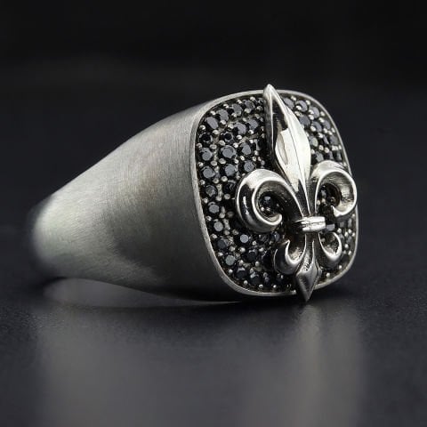 Altın Fleur de Lis Figürlü Yüzük 304