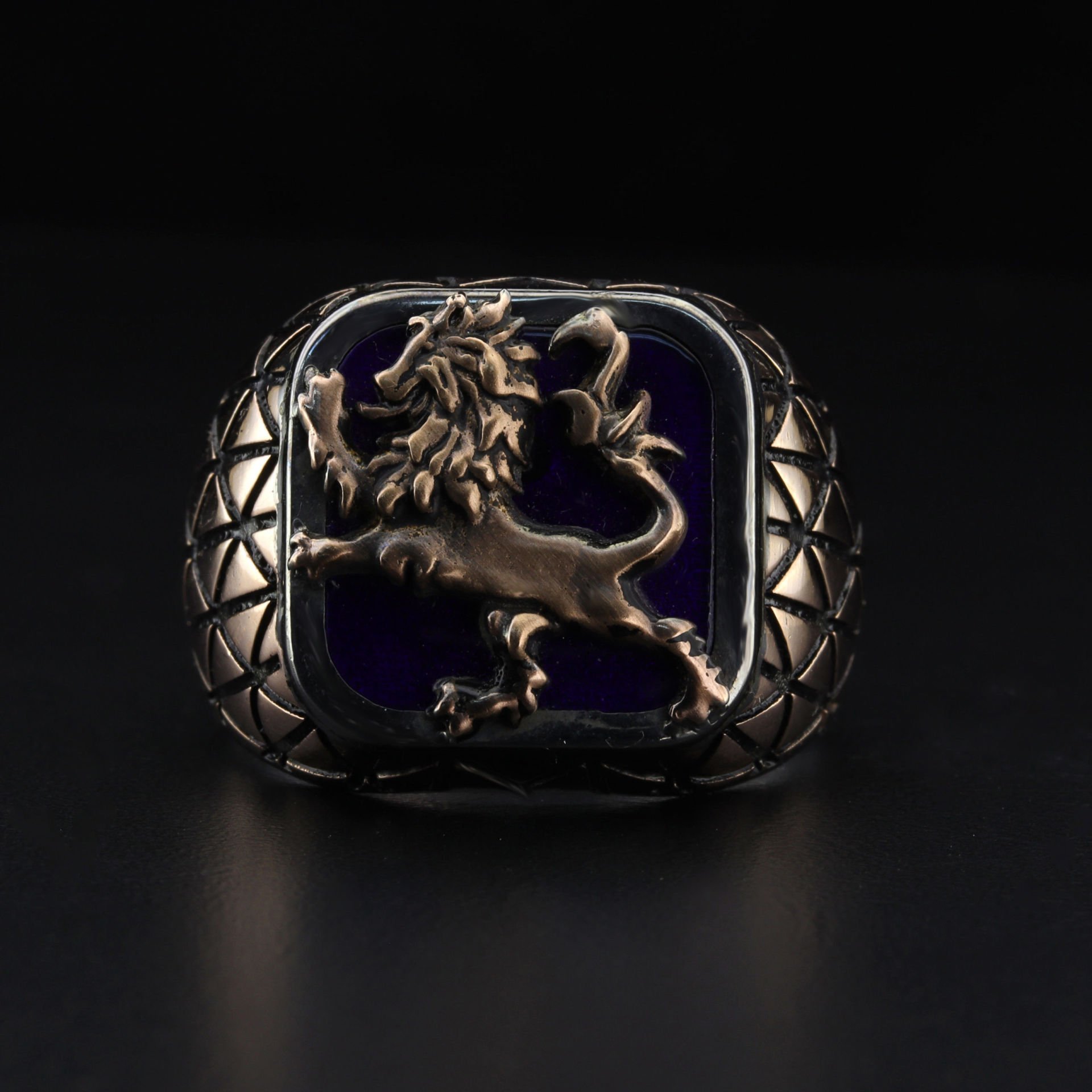 Kraliyet Aslanı Figürlü Yüzük