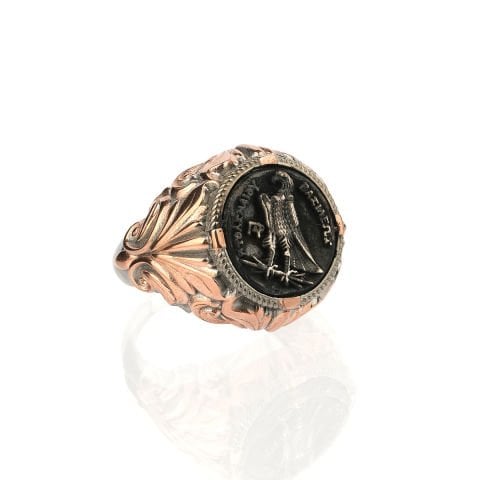 Antik Mısır Sikke Figürlü Yüzük