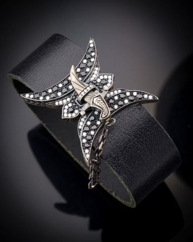 Deri Kordon Hançer Bileklik