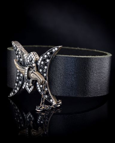 Deri Kordon Hançer Bileklik