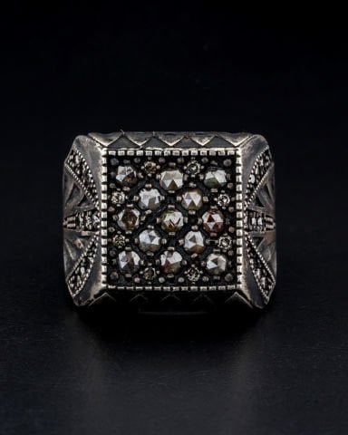 Brown Elmas Taşlı Yüzük