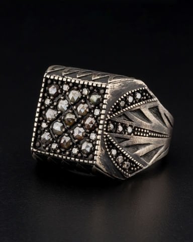 Brown Elmas Taşlı Yüzük