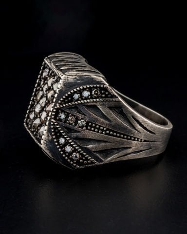 Brown Elmas Taşlı Yüzük