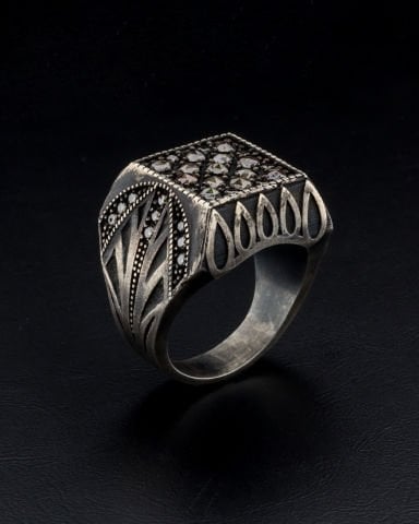 Brown Elmas Taşlı Yüzük