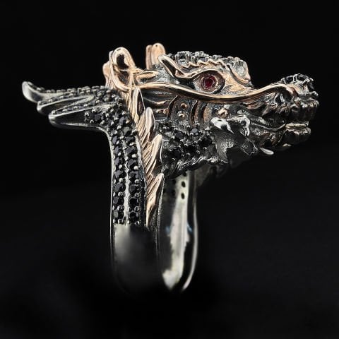 Taşlı Ejderha Yüzük
