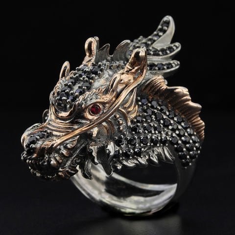Taşlı Ejderha Yüzük