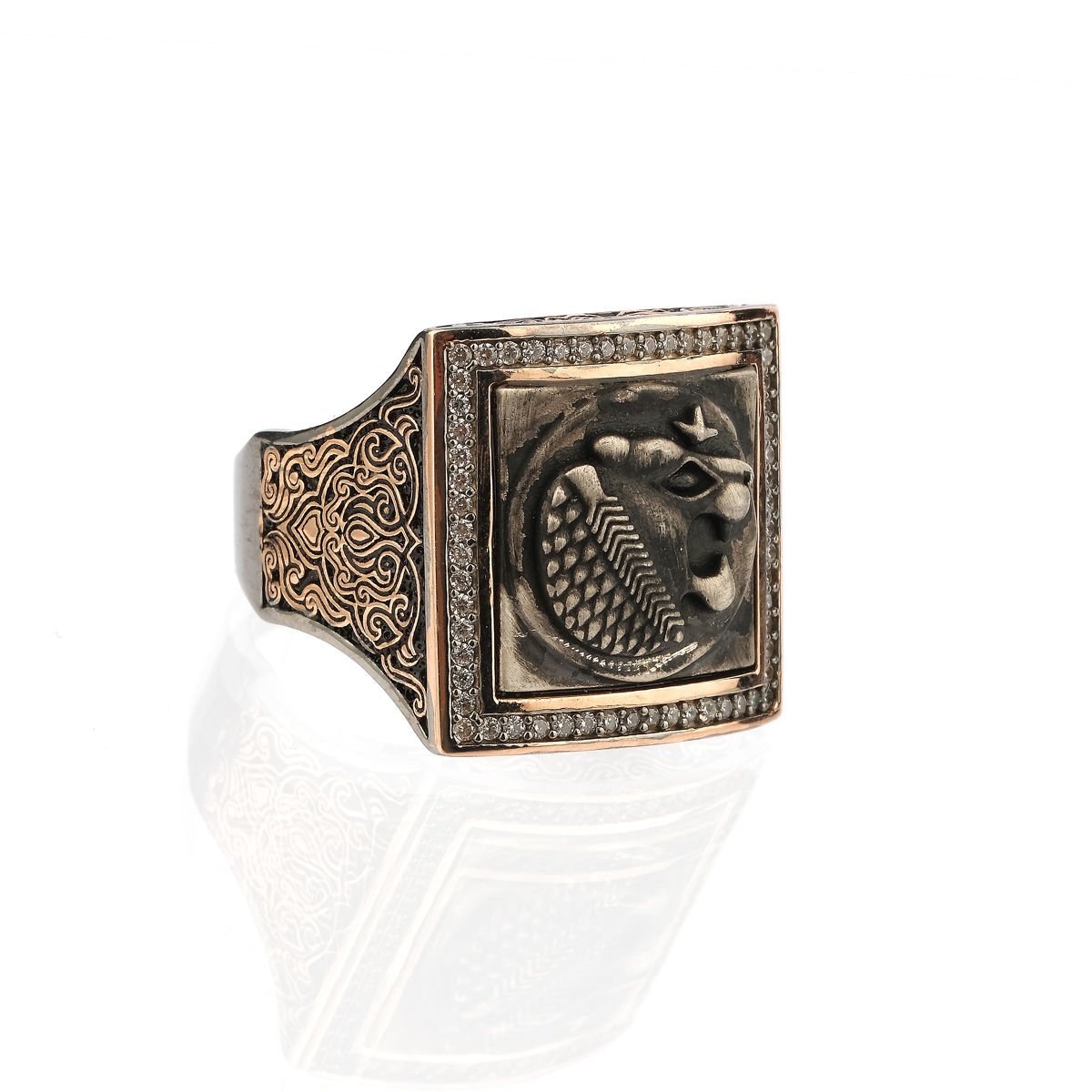 Lidya Aslanı Sikke Figürlü Yüzük