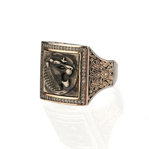 Lidya Aslanı Sikke Figürlü Yüzük