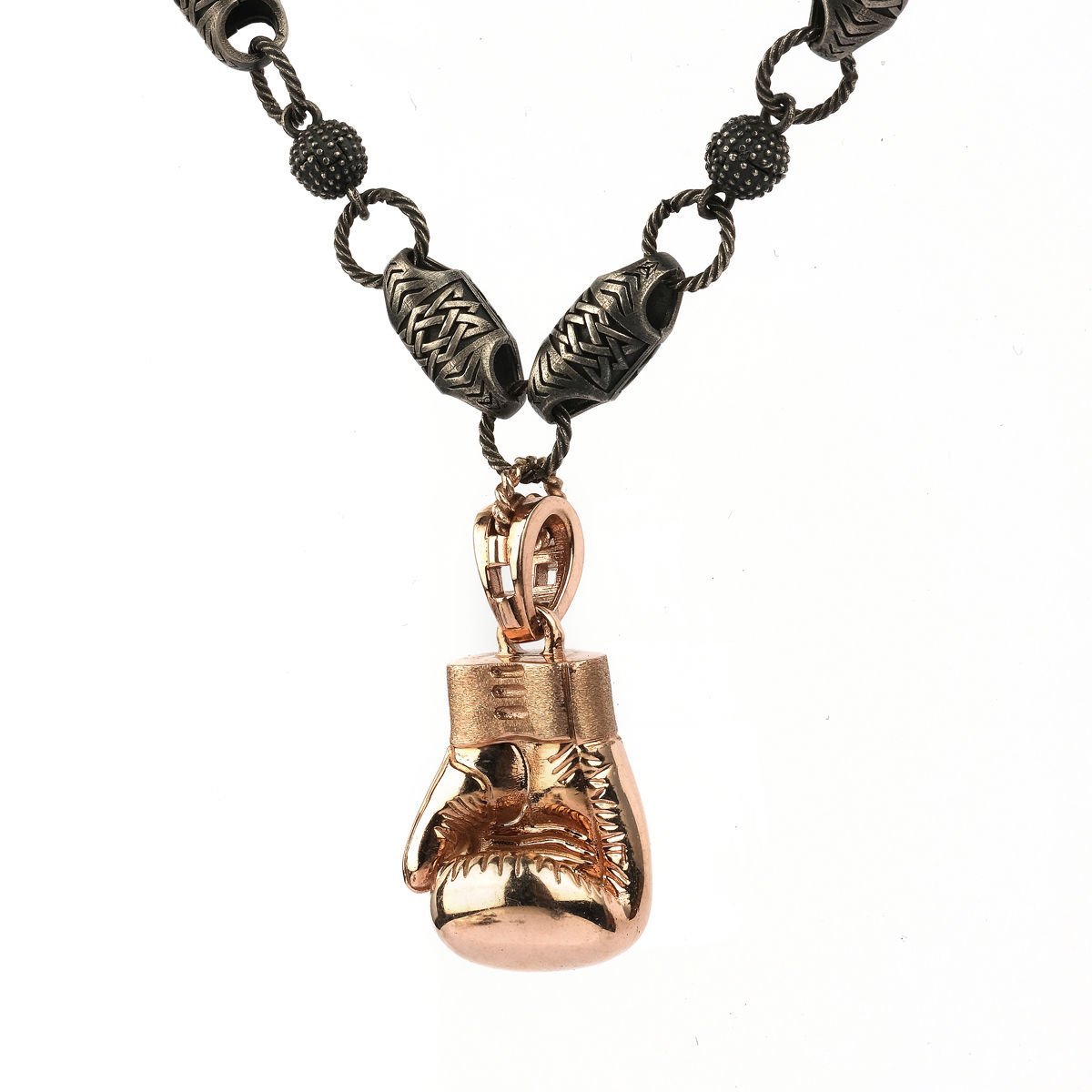 Boks Eldiveni Figürlü Kolye