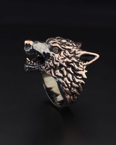 Üç Boyutlu Kurt Yüzük 245
