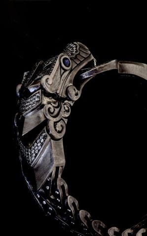 Ejderha Figürlü Gümüş Bileklik