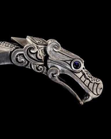 Ejderha Figürlü Gümüş Bileklik