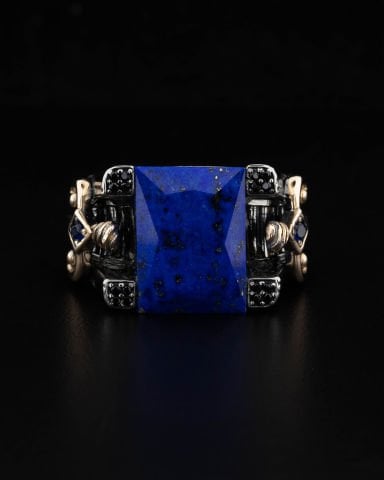 Kılıç Figürlü Lapis Taşı Yüzük