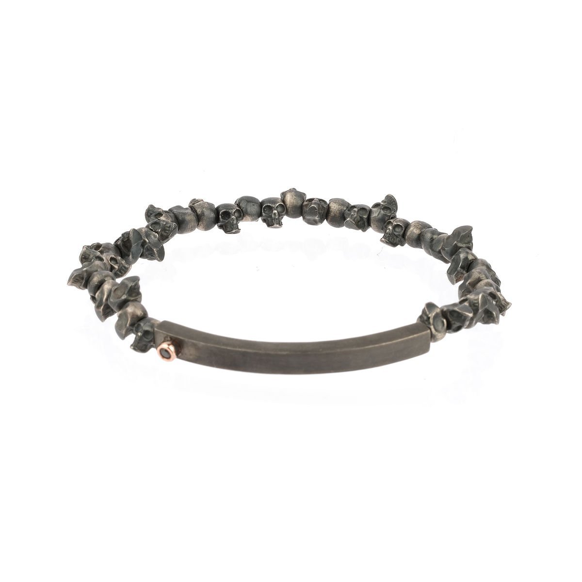 Gümüş Kurukafa Bileklik