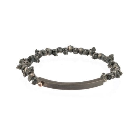 Gümüş Kurukafa Bileklik