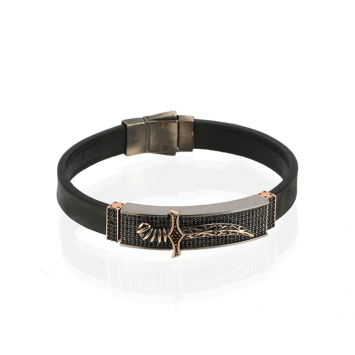 Kılıç Figürlü Gümüş Bileklik