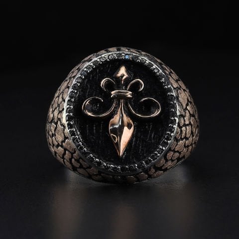 Fleur de Lis Gümüş Yüzük 123