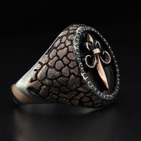Fleur de Lis Gümüş Yüzük 123