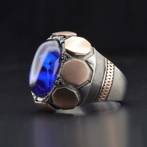 Oval Taşlı Yüzük