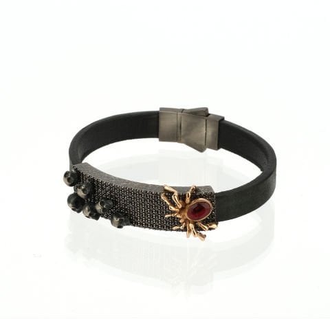 Örümcek ve Kuru Kafa Figürlü Bileklik