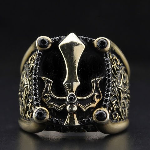 Kılıç Figürlü Yüzük 091