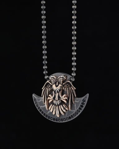 Selçuklu Kartalı Figürlü Gümüş Kolye