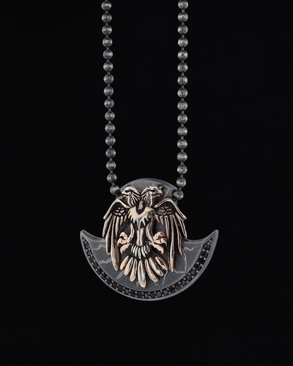 Selçuklu Kartalı Figürlü Gümüş Kolye