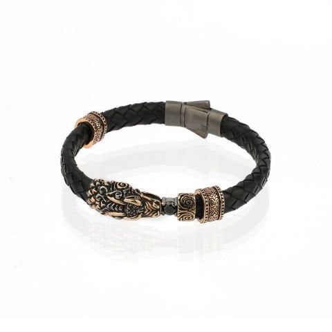 Ejderha Figürlü Gümüş Bileklik