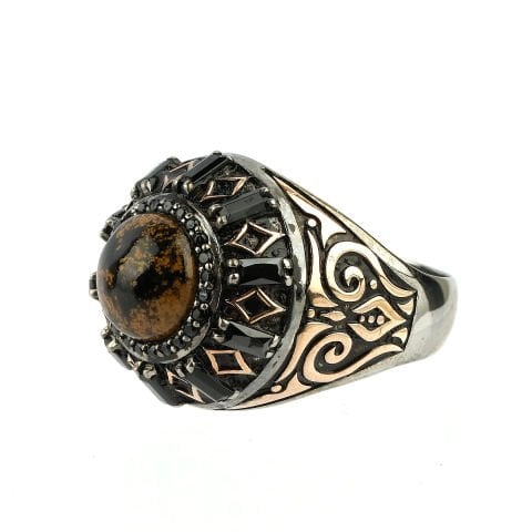 Tiger Taşlı Gümüş Yüzük