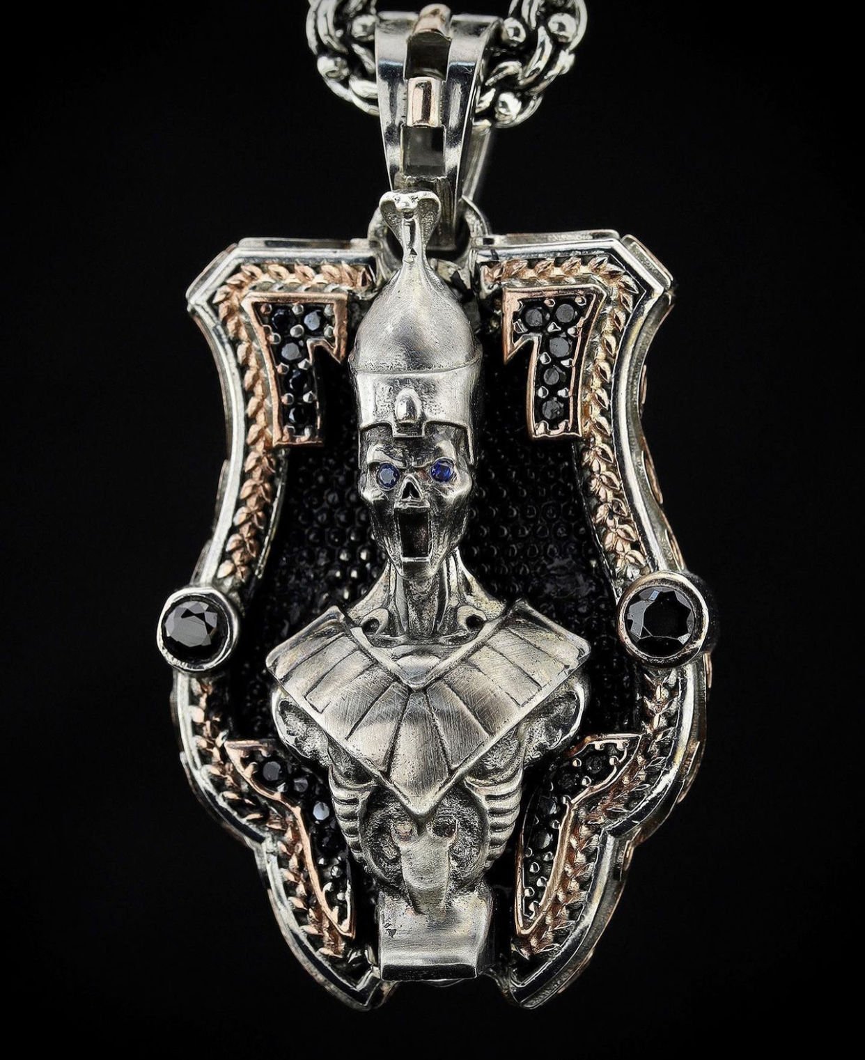 Antik Mısır Koleksiyonu Osiris Figürlü Özel Tasarım Kolye