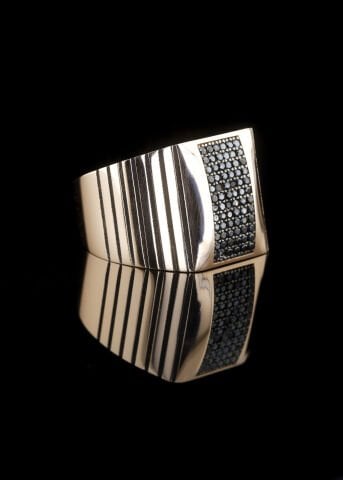 Rose Gold Taşlı Gümüş Yüzük