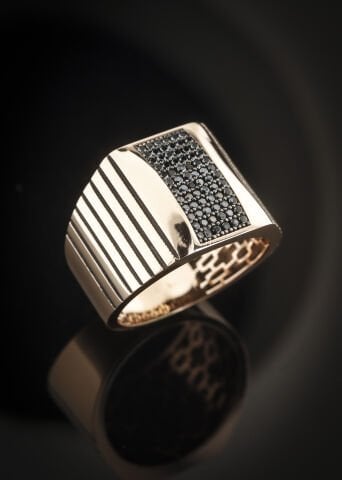 Rose Gold Taşlı Gümüş Yüzük