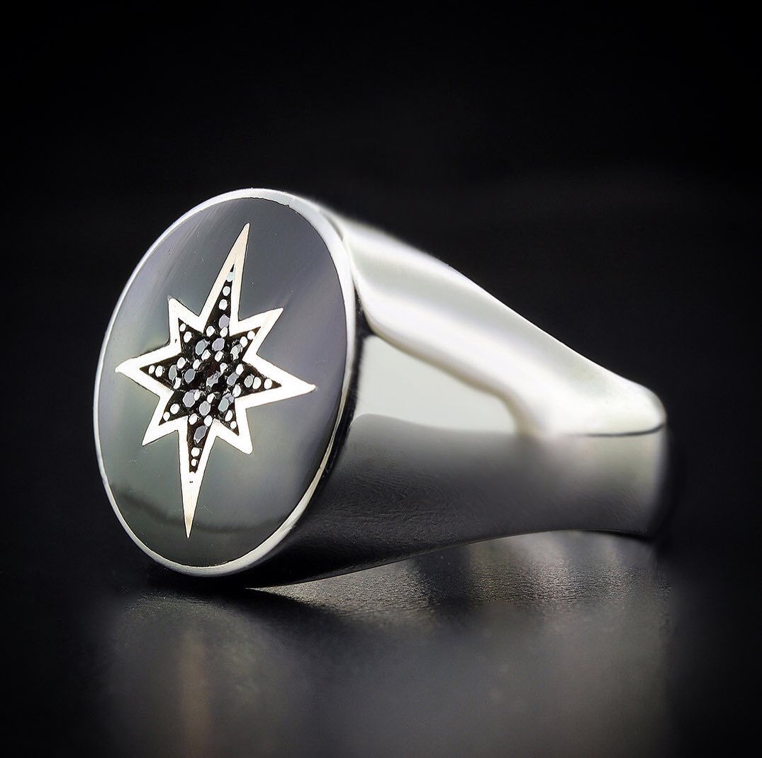 Kutup Yıldızı Figürlü Yüzük