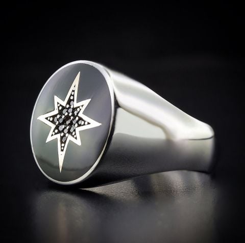 Kutup Yıldızı Figürlü Yüzük