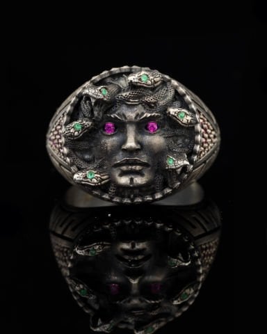 Özel Tasarım Medusa Yüzük