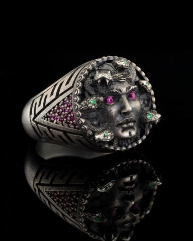 Özel Tasarım Medusa Yüzük